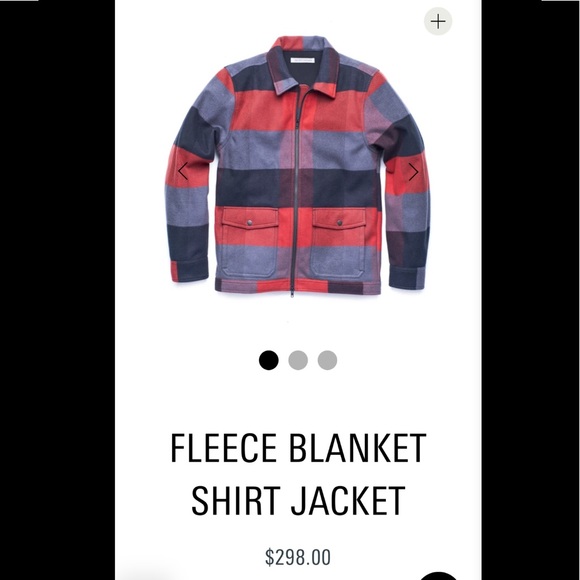 SOLD - Outerknown Fleece Blanket Shirt Jacket Size - Picture 3 of 13